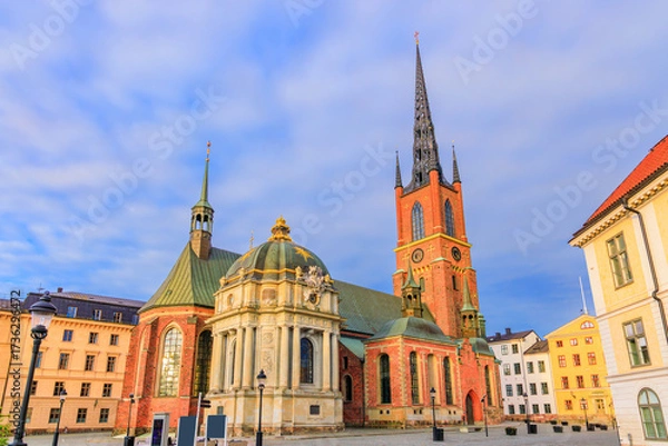 Obraz Stockholm, Sweden. The Riddarholmen Church,  the final resting place of the Swedish kings.