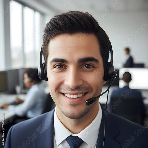 Fototapeta Professional Customer Service Representative