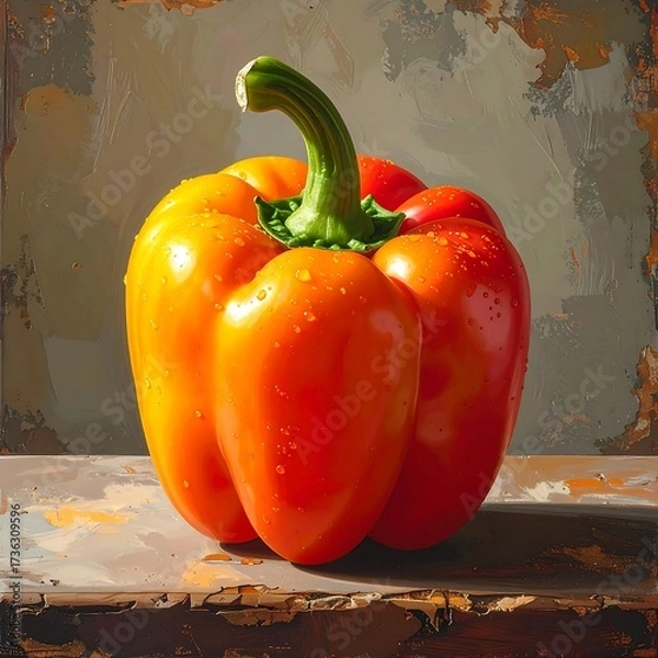 Obraz Vibrant bell pepper still life