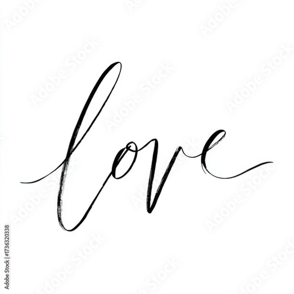 Fototapeta Expressing love through minimalist art digital format simple design studio setting close-up shot