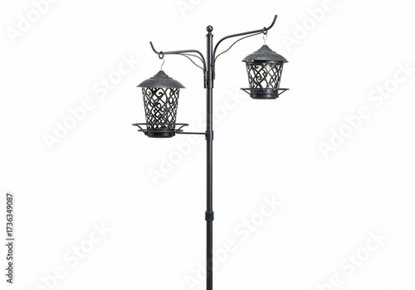 Obraz Bird Feeder Station with Two Hanging Feeders
