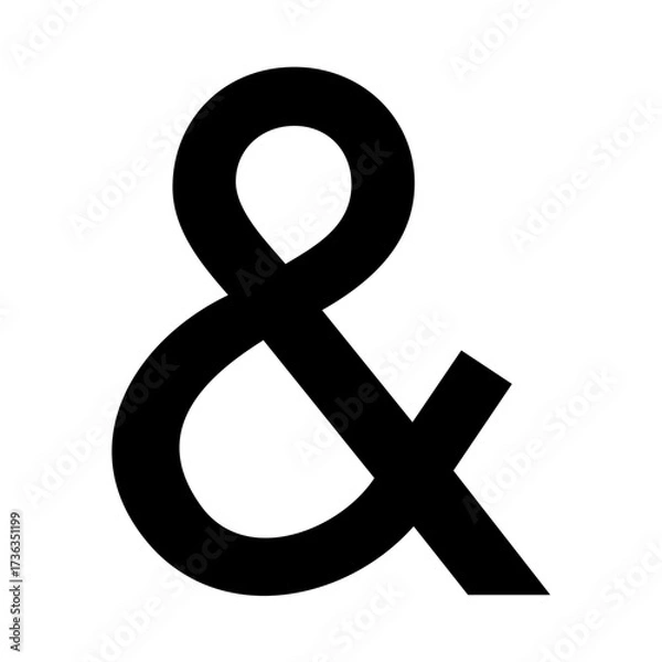 Fototapeta Ampersand symbol Mathematical. Vector image