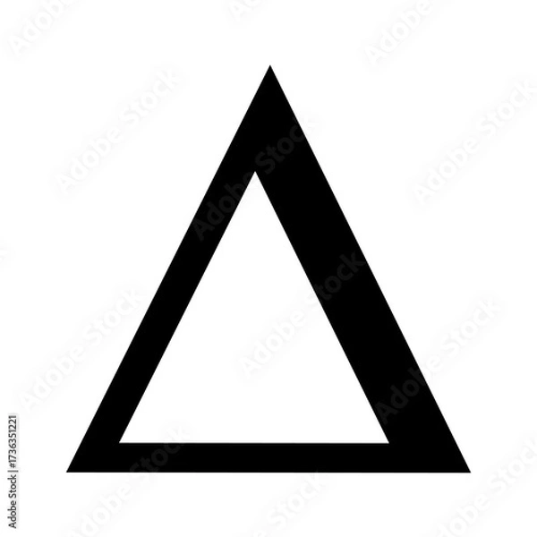 Fototapeta Triangle symbol Mathematical. Vector image