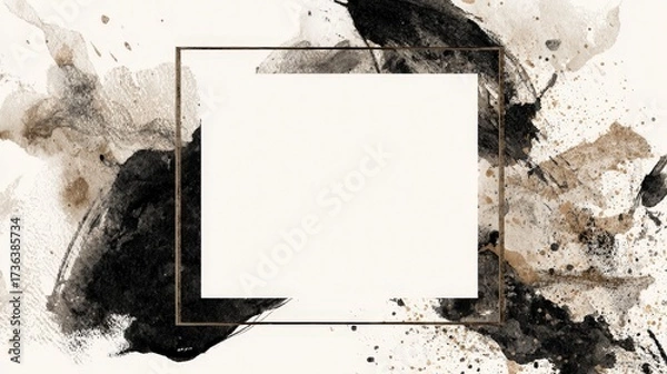Fototapeta Create Minimalist Decorative Borders Blank Space for High Fidelity Designs