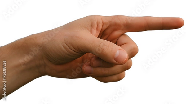 Fototapeta fist isolated on white background