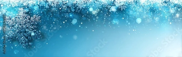 Fototapeta A perfect snowflake melts slowly on a smooth, cool surface under the gentle glow of morning light