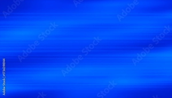 Fototapeta Abstract horizontal lines of vibrant blue creating a sense of motion and depth.
