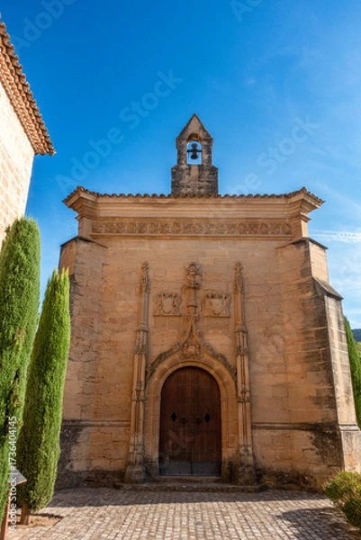 Fototapeta The 15th-century Flamboyant Gothic Chapel of Sant Jordi at the Royal Monastery of Poblet, a UNESCO World Heritage Site. Catalonia