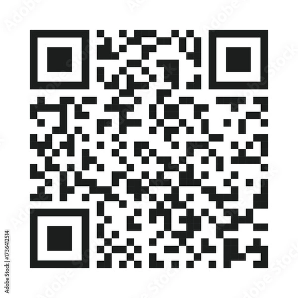 Fototapeta QR code, barcode icon