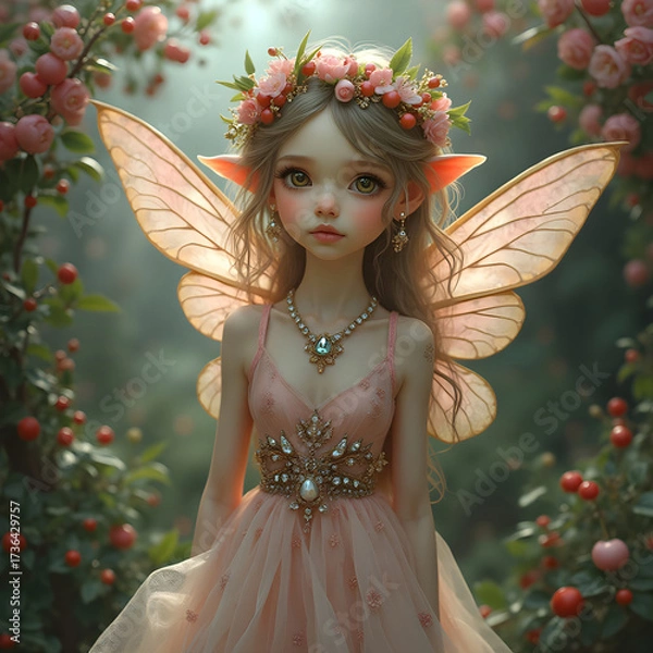 Obraz cute cherry blossom faury