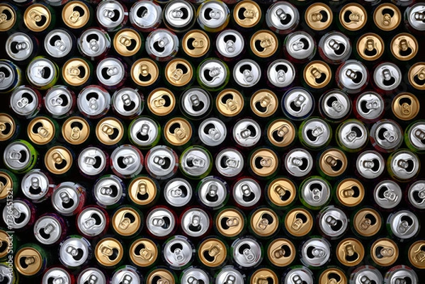Fototapeta Empty beverage cans	background