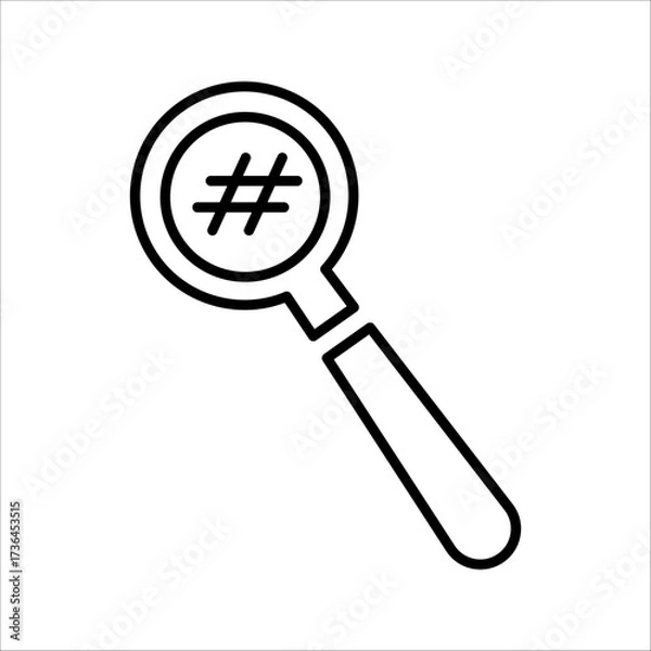 Obraz Hashtag icon logo design. Hashtag signs and symbols