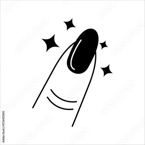 Obraz Soft Cuticle Care Icon, Healthy and Strong Nail Care