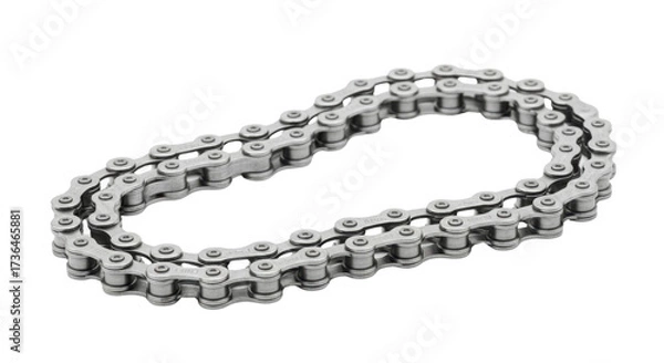 Fototapeta Bicycle chain for bike repair and maintenance isolated PNG with Transparent Background
