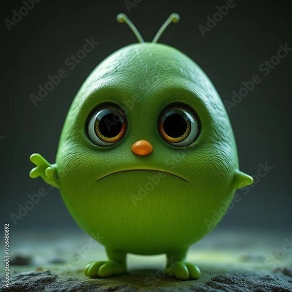 Obraz funny cartoon android