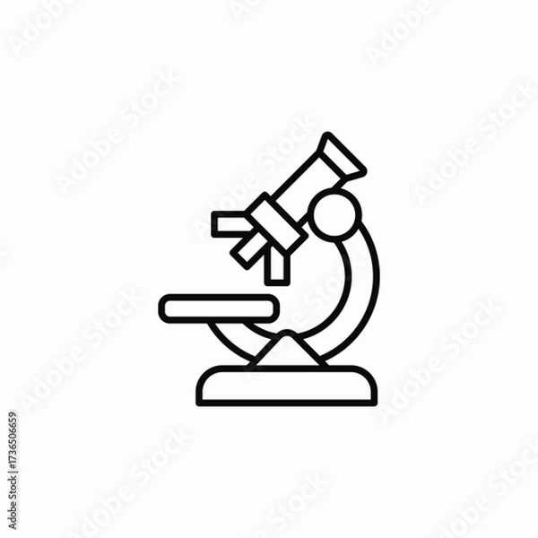 Fototapeta microscope biology science icon sign vector