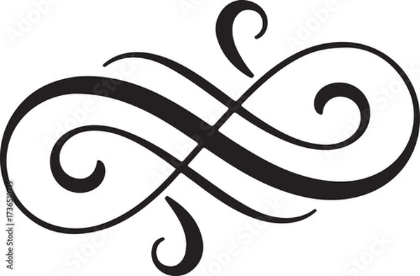 Fototapeta Elegant Swirl Design for Creative Projects