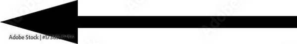 Fototapeta Left Black Arrow icon. Cursor. Modern simple arrows. Arrow icons set. Arrow collection. Simple arrow, big set Vector illustration.