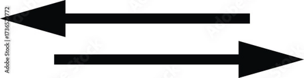 Fototapeta Black Arrow icons set. Cursor. Modern simple arrows. Arrow collection. Simple arrow, big set Vector illustration.