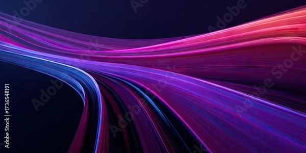 Fototapeta Modern digital abstract 3D background. Can be used in the description of network abilities, technological processes, digital storages, science, education, etc.