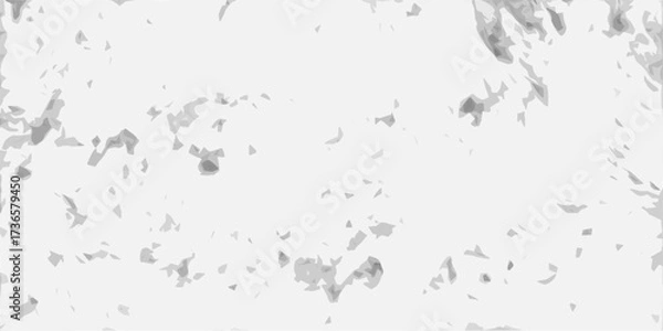 Obraz White stone background Abstract texture for your design, postcard, invitation. Dark shapes splattered against a white backdrop, creating a visually stimulating and unique pattern. Back flat stucco