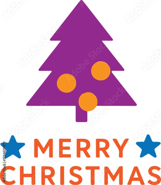 Obraz abstract christmas tree