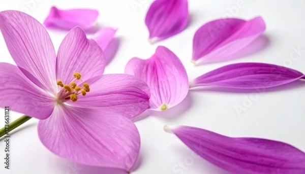 Obraz pink orchid on white background