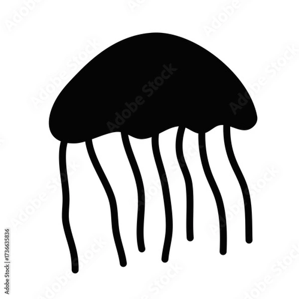 Obraz turtle silhouette in transparent background 