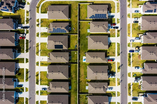 Obraz little boxes on the hillside 