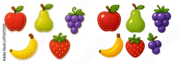 Obraz Colorful fruits in playful designs that capture attention and delight