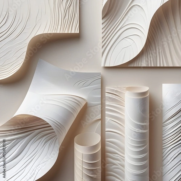 Obraz abstract vector background with paper