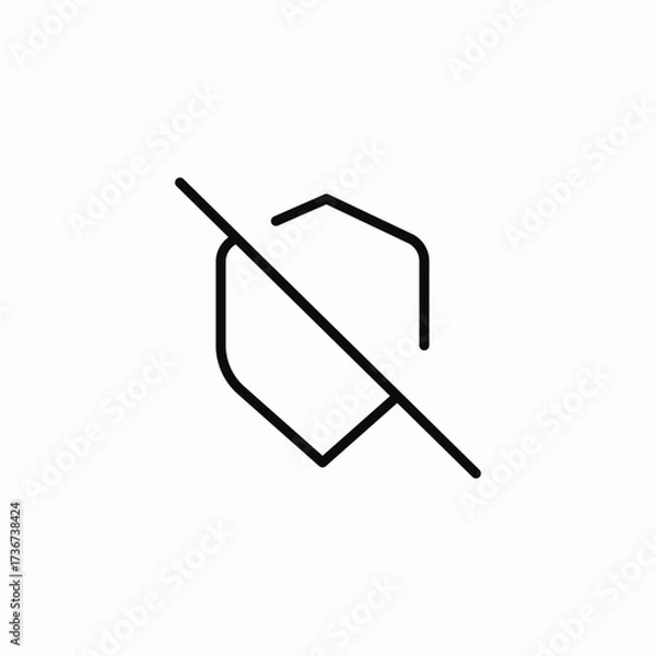 Obraz unprotected content icon sign vector