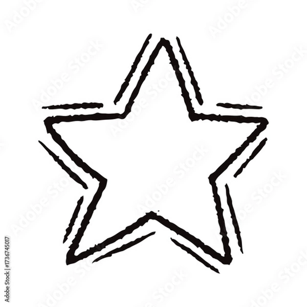 Obraz 手描きの星