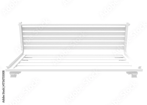 Fototapeta white bench