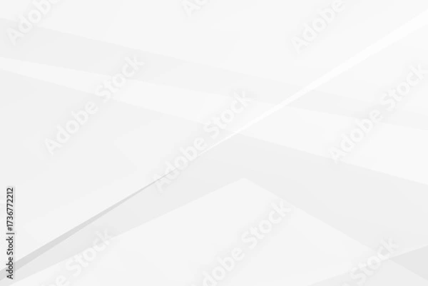 Fototapeta Modern abstract grey and white polygonal shapes creating clean vector background, EPS 10.