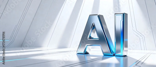Obraz Advanced Artificial Intelligence Representation in Futuristic Environment