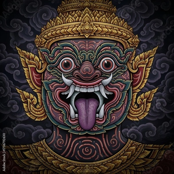 Fototapeta Rahu Devouring the Moon