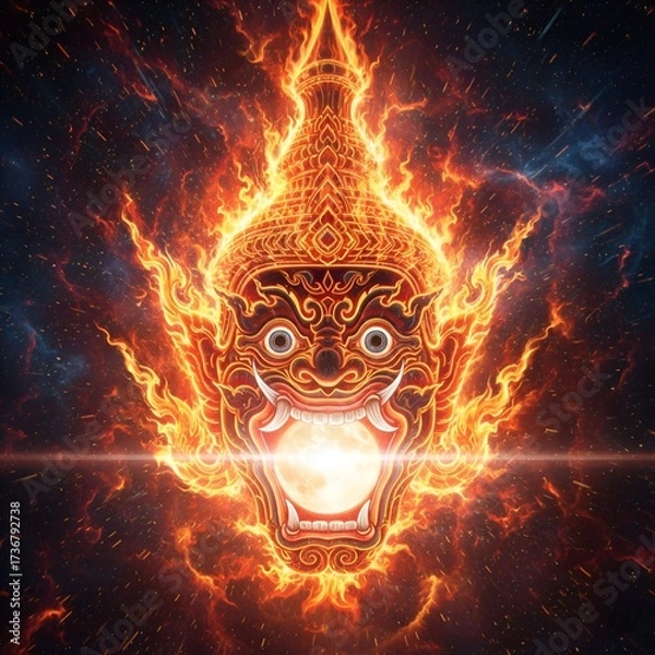 Fototapeta Rahu Devouring the Moon