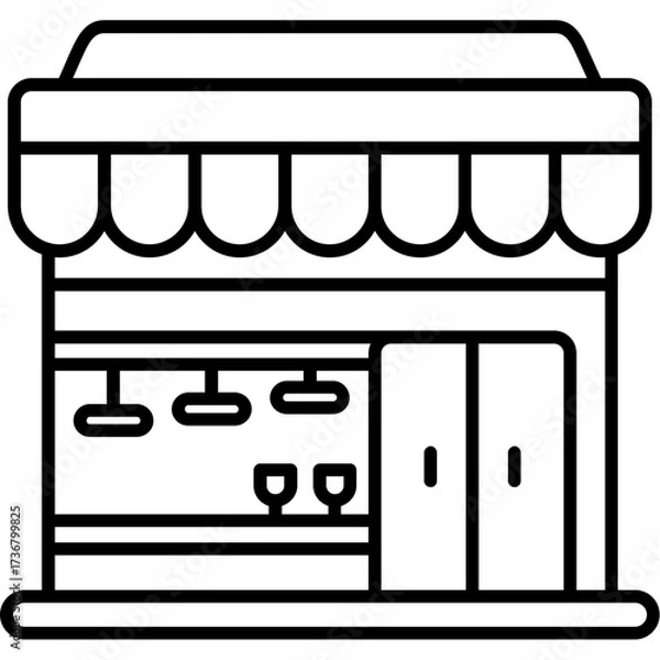 Obraz Bar Outline Icon