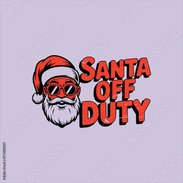 Obraz Cool Santa Christmas Design