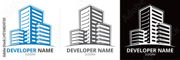 Fototapeta Logo dla dewelopera