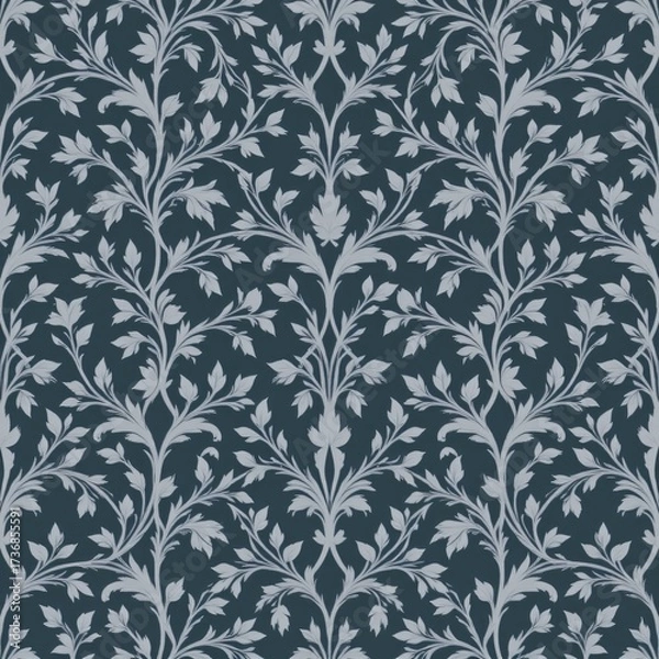 Obraz Elegant Organic Leaf Swirl Pattern