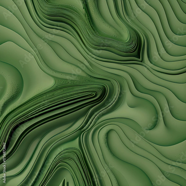 Fototapeta abstract background with waves of an abstract wavy background with blue metallic surface 