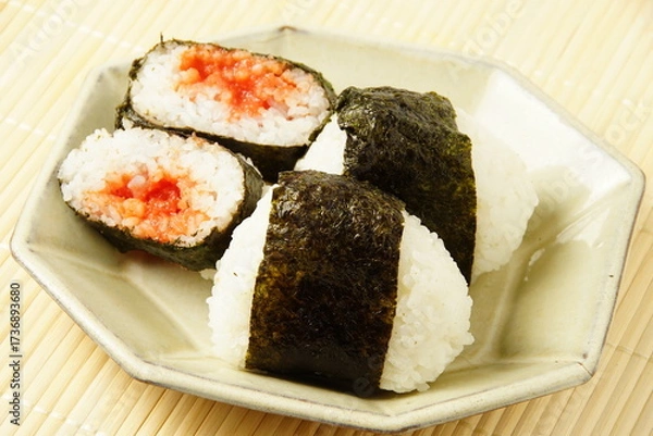 Fototapeta タラコおにぎり