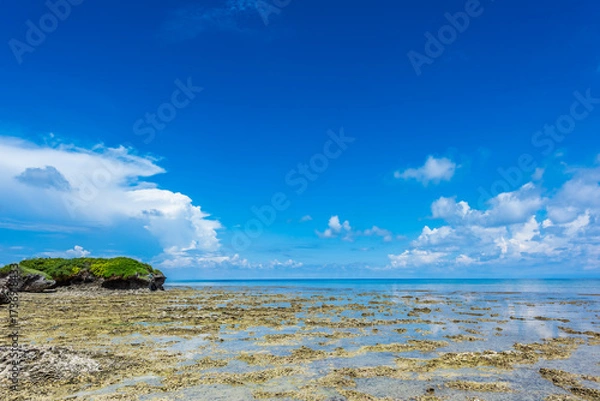 Obraz 干潮時の多良間島の綺麗なビーチ