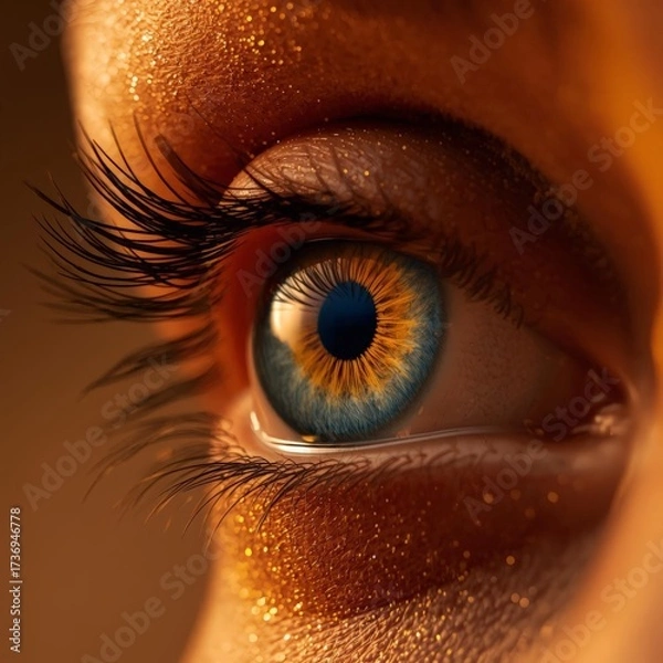 Obraz human eye close up