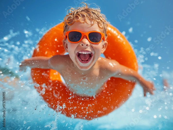 Fototapeta a photograph for Children's Day, with a colorful and playful background, children, toys, colors