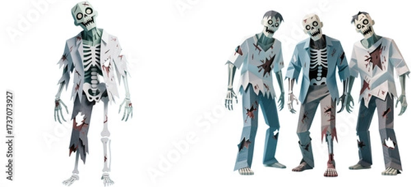 Obraz ゾンビ　モンスター　ペーパークラフト