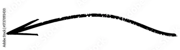 Fototapeta Aesthetic crayon arrow element design