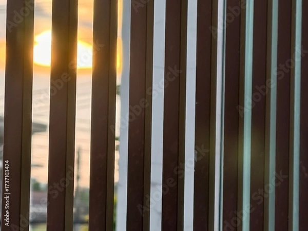 Obraz blue and white striped background